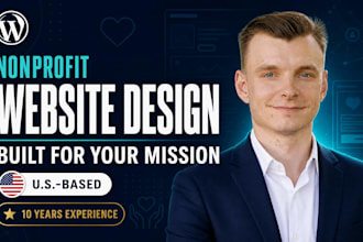 design a nonprofit wordpress website that supports your mission