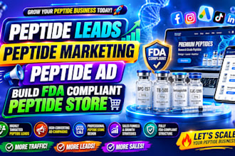 get peptide leads peptide marketing peptide ad build fda compliant peptide store