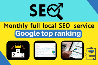 do google top ranking and monthly local SEO