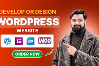 develop wordpress website with elementor or elementor pro and acf