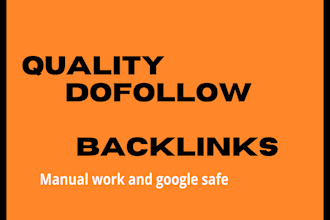create 55 quality dofollow high da backlinks authority seo link buliding