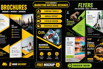 generate bi fold, tri fold brochure , flyer , pamphlet