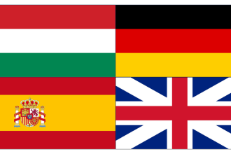 translate between english, hungarian, spanish and german