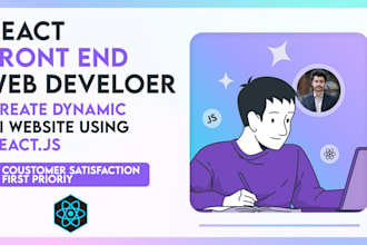 be your react front end developer