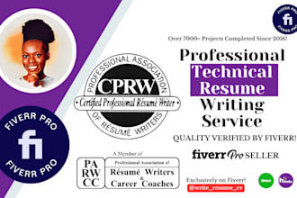 offer software, cybersecurity, engineer, tech resume writing service for ats
