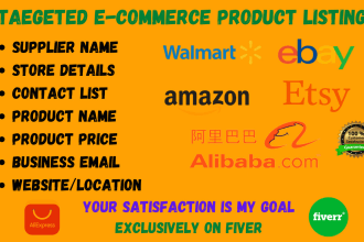 do email listing of ebay, amazon, etsy and walmart seller