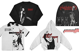 create y2k vintage streetwear grunge design