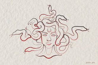 create minimalist tattoo design in my style