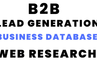 do b2b lead generation, linkedin leads and targeted lead web research email list