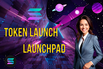 build ai agent token launch, presale, staking launchpad on solana ethereum sui
