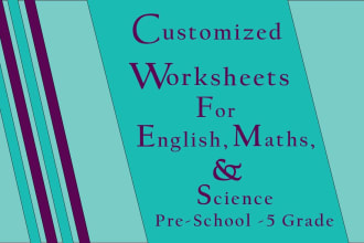 design customized worksheets for your child