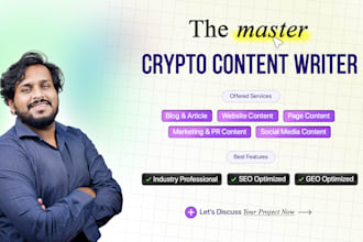 be your crypto content writer