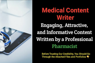 write your medical content as a professional pharmacist