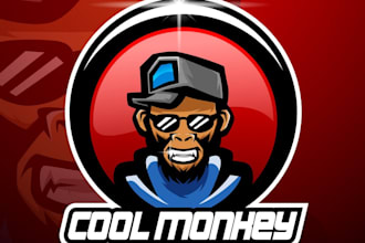do make an modern custom monkey logo