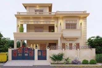 build 3d house design for your house plan