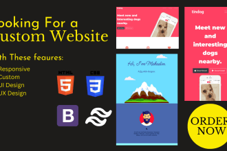 create a custom website