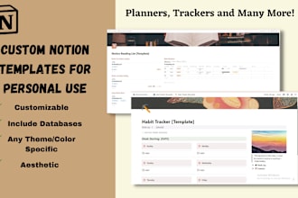 create custom notion template for you
