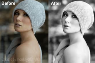 retouch, enhance and color correct photos