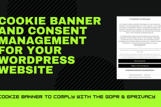 create a cookie banner to comply with gdpr and eprivacy