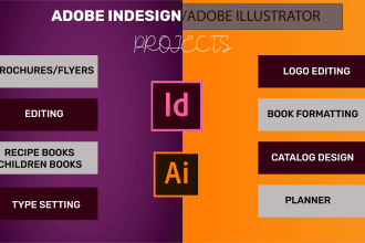 do any adobe indesign and illustrator project