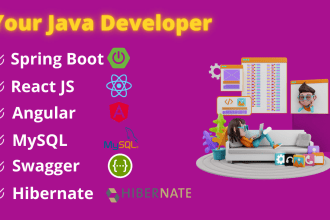 develop java, spring boot rest apis and web applications