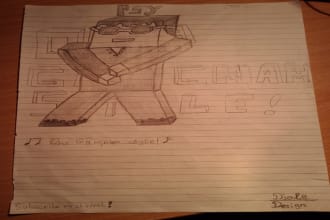 draw minecraft skin like you with pencil