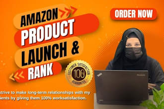 launch and rank amazon product on first page, amazon ppc management