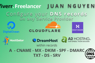 configure your cloudflare dns, dns on your hosting provider