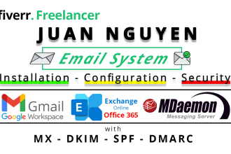 configure your email system, office365, google workspace
