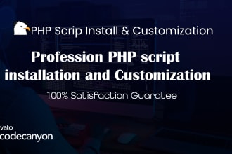 install and customize any codecanyon PHP script