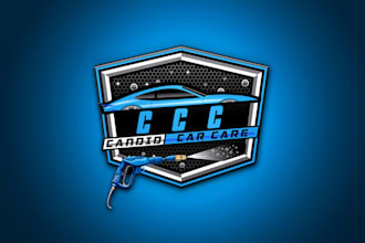do luxury auto detailing, auto repair, and car wash logo