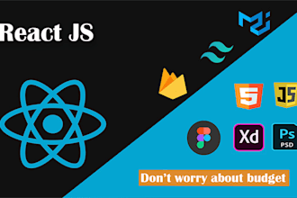 convert figma design to responsive react app, psd to react