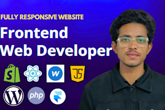 be your frontend developer, wordpress, html,css react, framer