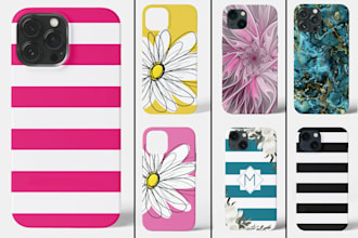do awesome phone case design for printful