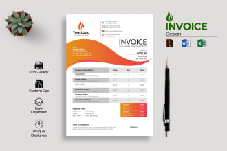 design your dream invoice or letterhead within 3 hours
