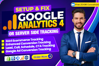 setup, fix google analytics 4, ga4 ecommerce tracking, g ads conversion tracking