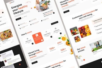 do a professional landing page and webpage design, figma design