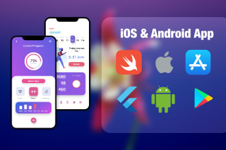 design flutter flow app in web, IOS and android for you