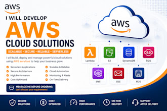 develop AWS lambda s3 dynamodb sqs sns ses and rds services