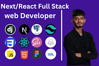 be your frontend website developer using react or nextjs