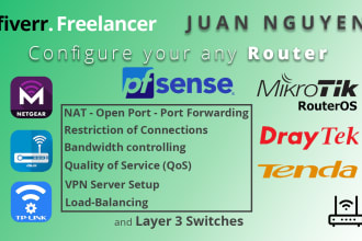 configure your any router, pfsense, draytek, asus, tplink