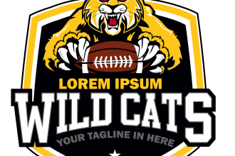 do make an modern wildcat logo for your business