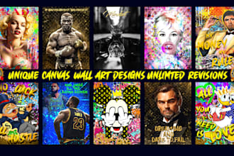 create canvas wall art designs