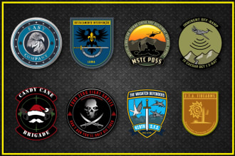 design awesome military logo patch in 12 hours