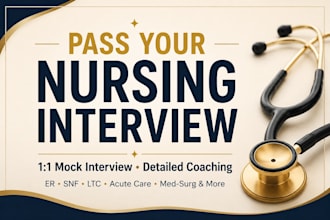 provide nursing mock interview coaching and personalized feedback
