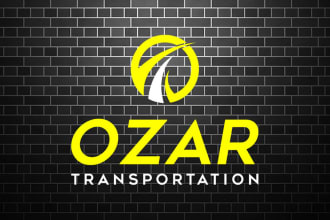 create trucking transport logistics and towing truck logo