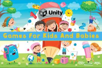 create mobile or PC games for kids and babies