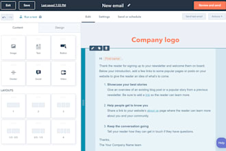 develop editable hubspot  website, landing page templates