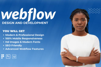 build webflow website, figma to webflow website, xd to webflow website design