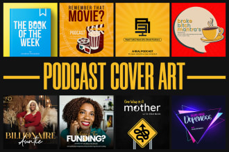 design podcast logo and podcast cover art professionally